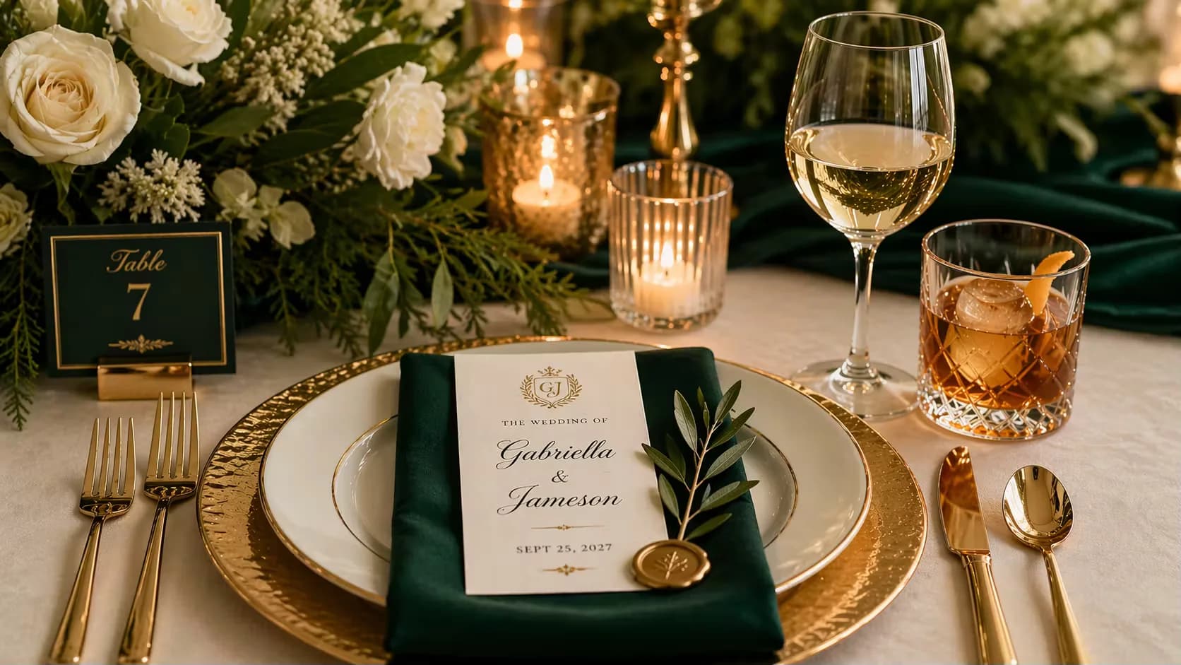 Wedding details banner image