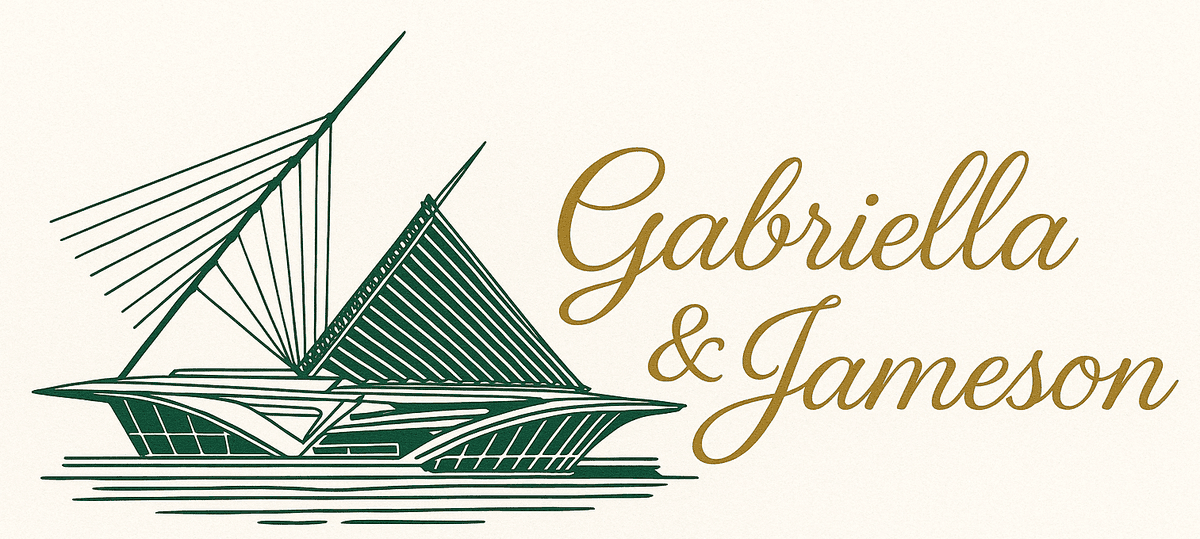 Jay and Gabi wedding logo